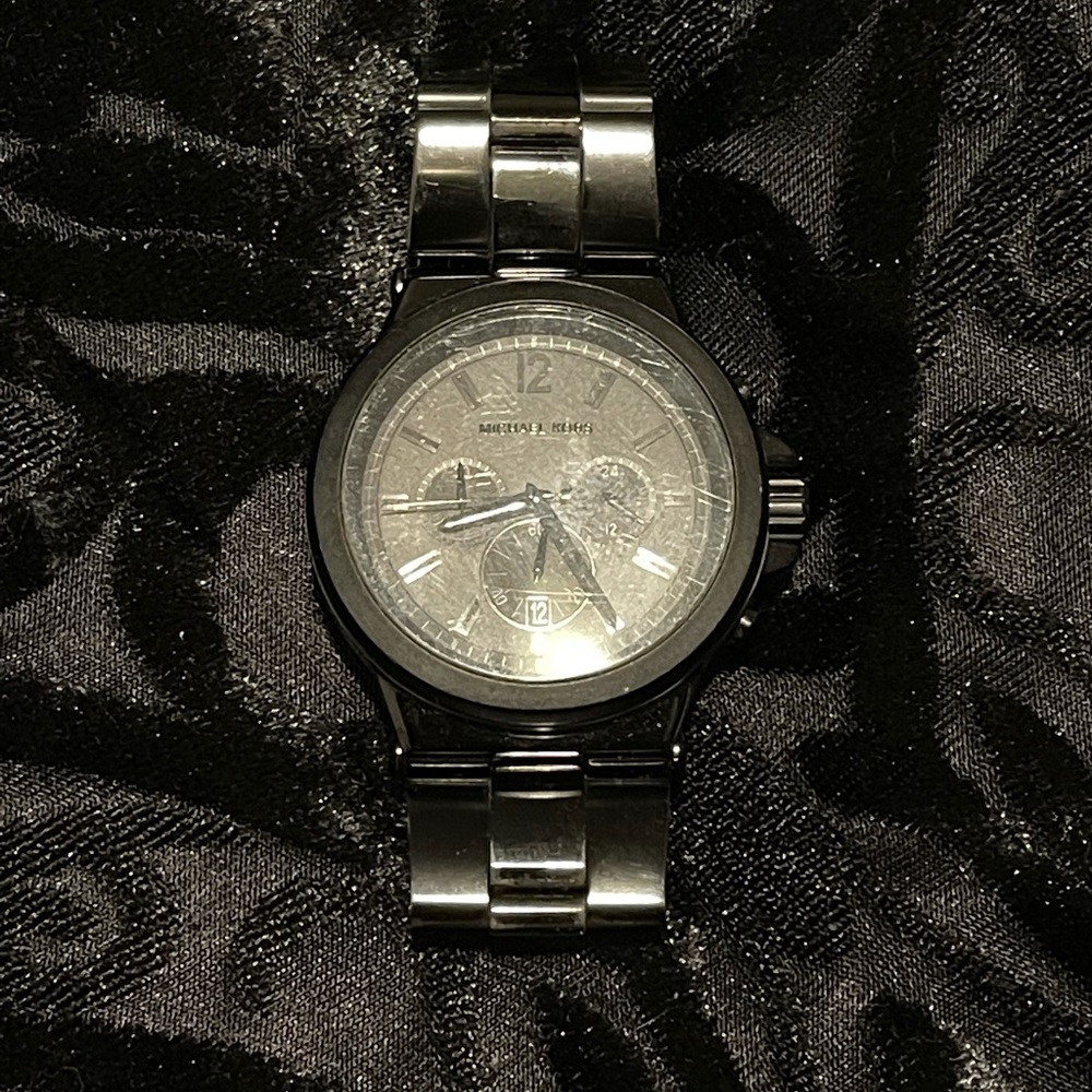 Men’s Michael kors Dillon watch blacked out